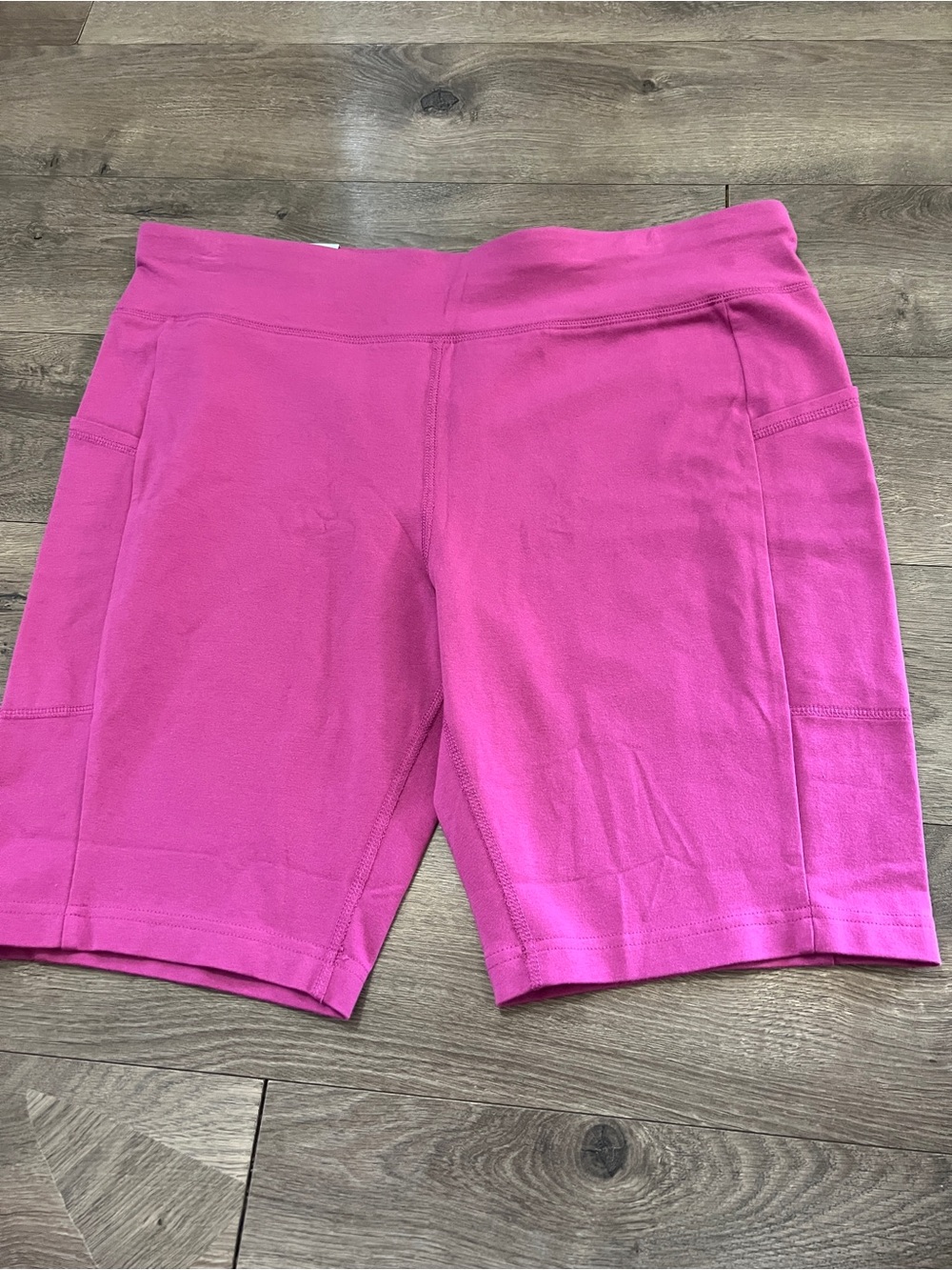 Terra & Sky Pink Bike Shorts With Pockets Size 1X (16W-18W) New
